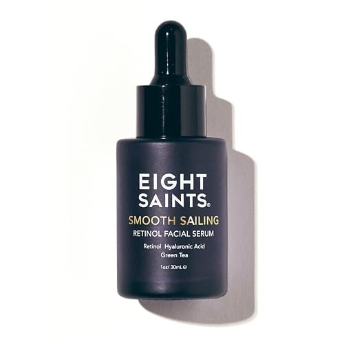 Eight Saints Retinol Serum for Firming Face Lines & Eye Wrinkles, Anti-Aging Facial Serum with Retinol, Hyaluronic Acid, and Green Tea, 1 oz Avelisse