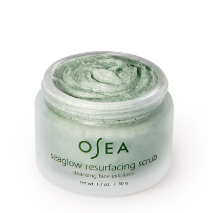 OSEA Seaglow Resurfacing Face Cleanser and Scrub - 2-in-1 Facial Exfoliator & Cleanser for All Skin Types - Clean Beauty Vegan Skincare (1.7 oz) Avelisse