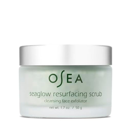 OSEA Seaglow Resurfacing Face Cleanser and Scrub - 2-in-1 Facial Exfoliator & Cleanser for All Skin Types - Clean Beauty Vegan Skincare (1.7 oz) Avelisse