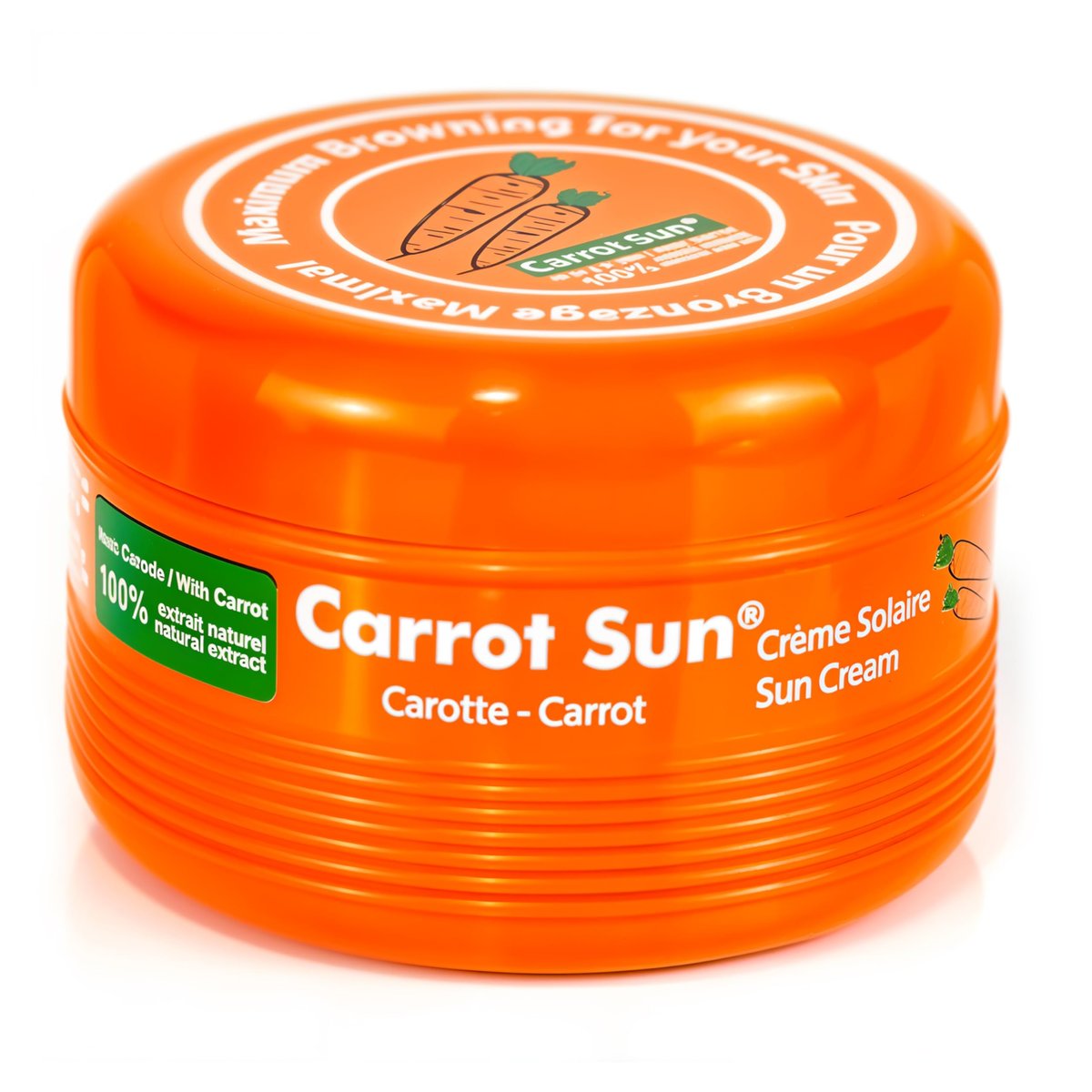 Carrot Sun Tanning Accelerator – 350ml Carotene Intensive Tanning Gel – Natural Extract Sun Cream Tanning Lotion for All Skin Types – Even Beautiful Skin Coloring Avelisse