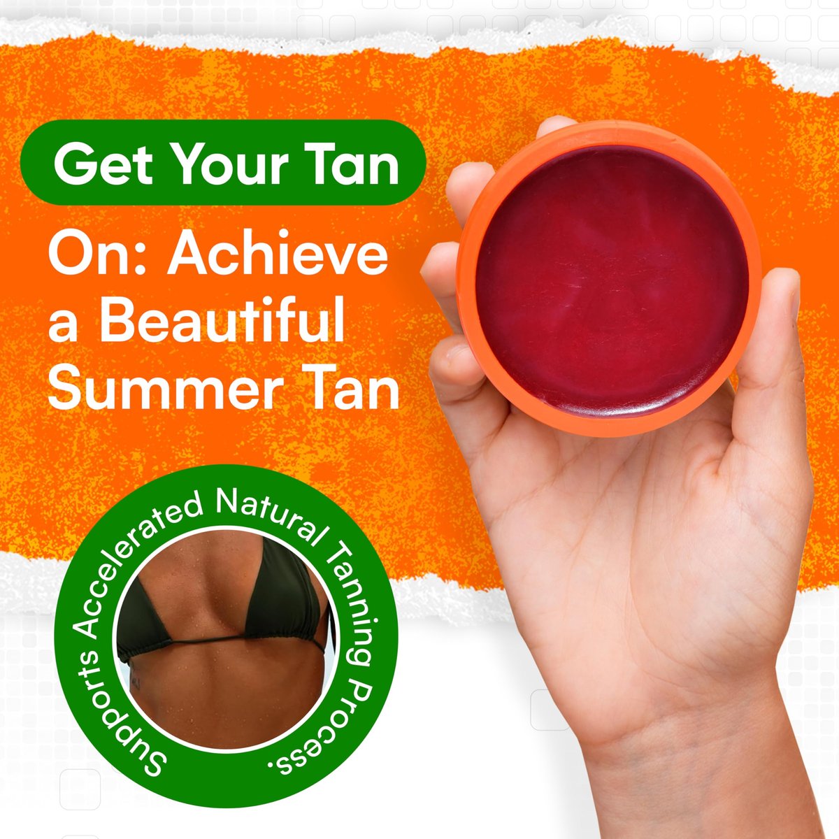Carrot Sun Tanning Accelerator – 350ml Carotene Intensive Tanning Gel – Natural Extract Sun Cream Tanning Lotion for All Skin Types – Even Beautiful Skin Coloring Avelisse