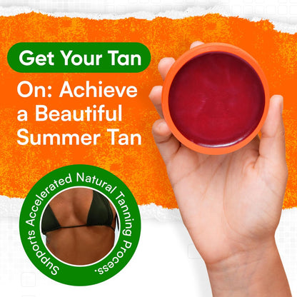 Carrot Sun Tanning Accelerator – 350ml Carotene Intensive Tanning Gel – Natural Extract Sun Cream Tanning Lotion for All Skin Types – Even Beautiful Skin Coloring Avelisse