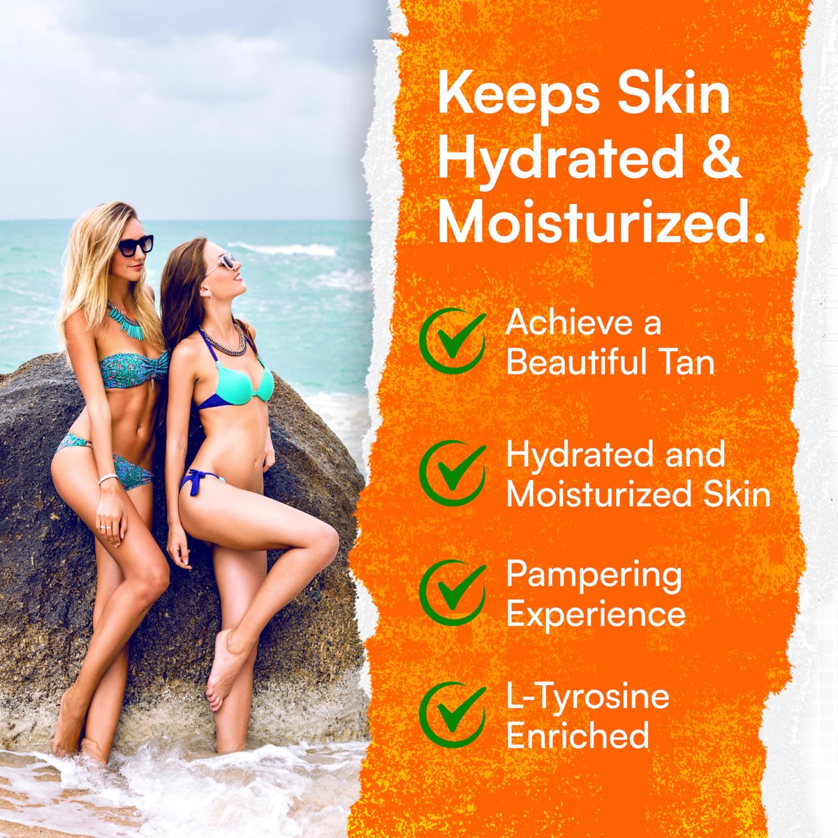 Carrot Sun Tanning Accelerator – 350ml Carotene Intensive Tanning Gel – Natural Extract Sun Cream Tanning Lotion for All Skin Types – Even Beautiful Skin Coloring Avelisse