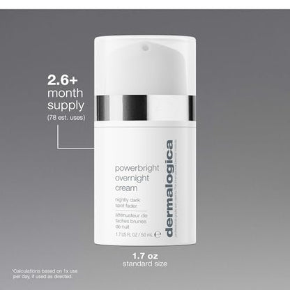 Dermalogica PowerBright Overnight Cream - Night Time Face Moisturizer to Restore Skin and Fade Dark Spots, 1.7 oz Avelisse