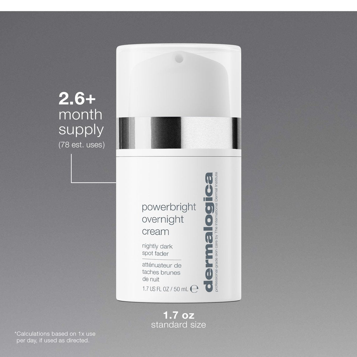 Dermalogica PowerBright Overnight Cream - Night Time Face Moisturizer to Restore Skin and Fade Dark Spots, 1.7 oz Avelisse