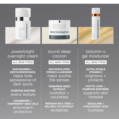 Dermalogica PowerBright Overnight Cream - Night Time Face Moisturizer to Restore Skin and Fade Dark Spots, 1.7 oz Avelisse