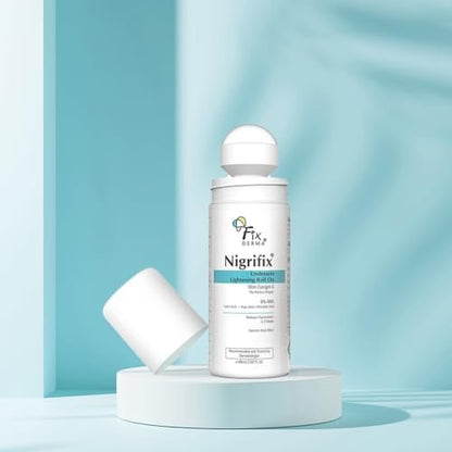 Fixderma Nigrifix Underarm Roll-On with 6% AHA, Lactic Acid & 1% Mandelic Acid & Kojic Acid | Brightens Skin & Exfoliates Underarm | AHA Deodorant for All Skin Types, Men & Women - 60ml Avelisse