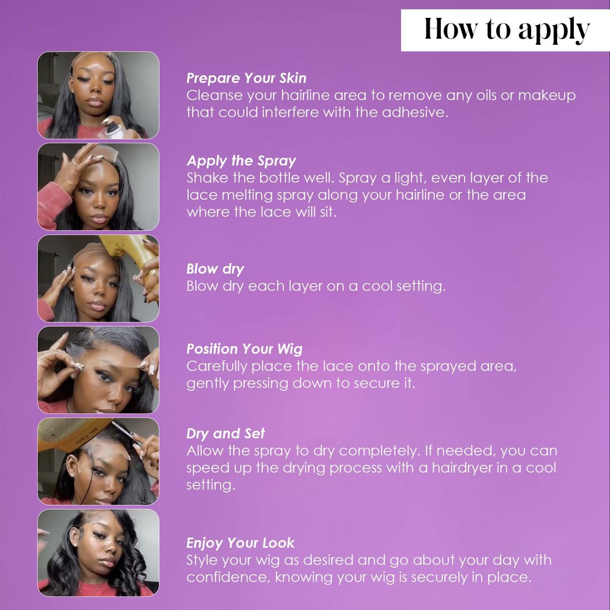 The Frontal Queen Lace Melting Spray - Ashy Lace Melting Spray for Lace Wigs, Extra Hold Lace Bond Spray Adhesive, No Residue, Long Lasting Safe Formula - 4.2 oz Avelisse