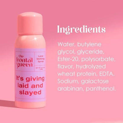 The Frontal Queen Lace Melting Spray - Ashy Lace Melting Spray for Lace Wigs, Extra Hold Lace Bond Spray Adhesive, No Residue, Long Lasting Safe Formula - 4.2 oz Avelisse