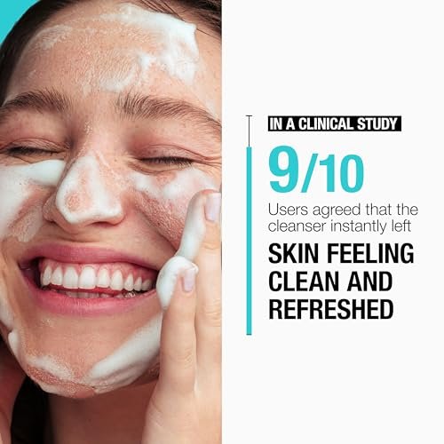 Neutrogena Ultra Gentle Cream-to-Foam Daily Facial Cleanser - Fragrance-Free, Hypoallergenic, 8.5 oz - görsel 8
