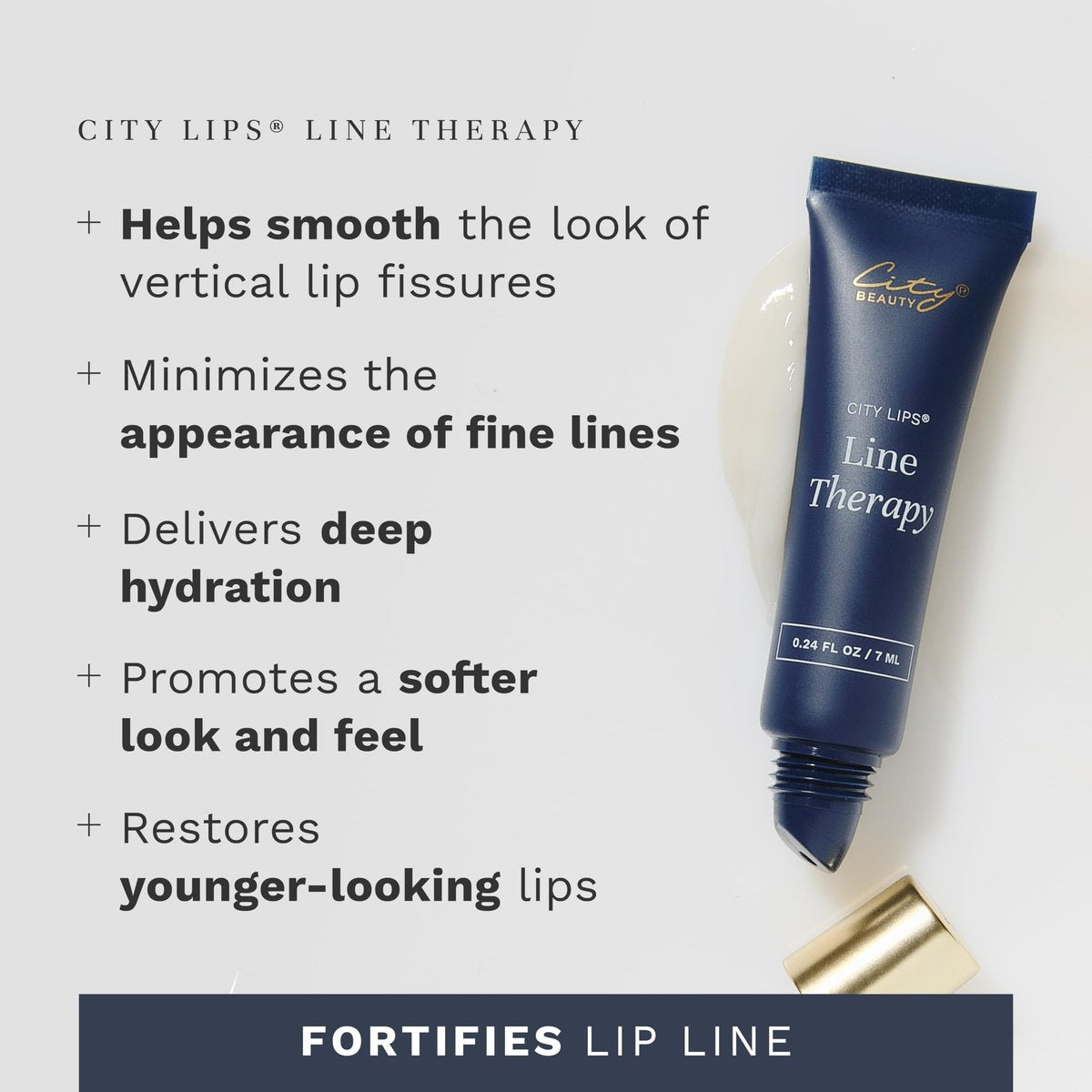 City Lips Line Therapy – Lip Line Fortifying Treatment for Smoothing Vertical Wrinkles & Lipstick Lines | Anti-Aging Cruelty-Free Lip Care Avelisse
