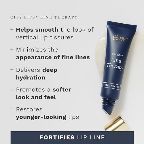 City Lips Line Therapy – Lip Line Fortifying Treatment for Smoothing Vertical Wrinkles & Lipstick Lines | Anti-Aging Cruelty-Free Lip Care Avelisse