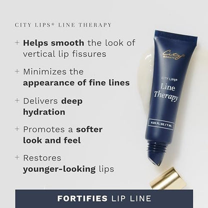 City Lips Line Therapy – Lip Line Fortifying Treatment for Smoothing Vertical Wrinkles & Lipstick Lines | Anti-Aging Cruelty-Free Lip Care Avelisse