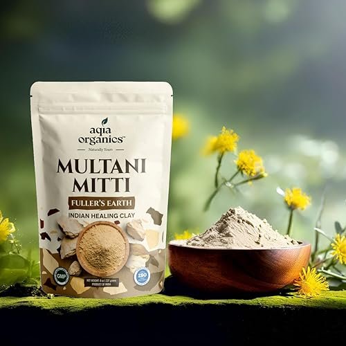 100% Pure Multani Mitti Powder – Indian Healing Clay for Skin Tightening, Deep Pore Cleansing, Tan Removal – 8 oz - görsel 18