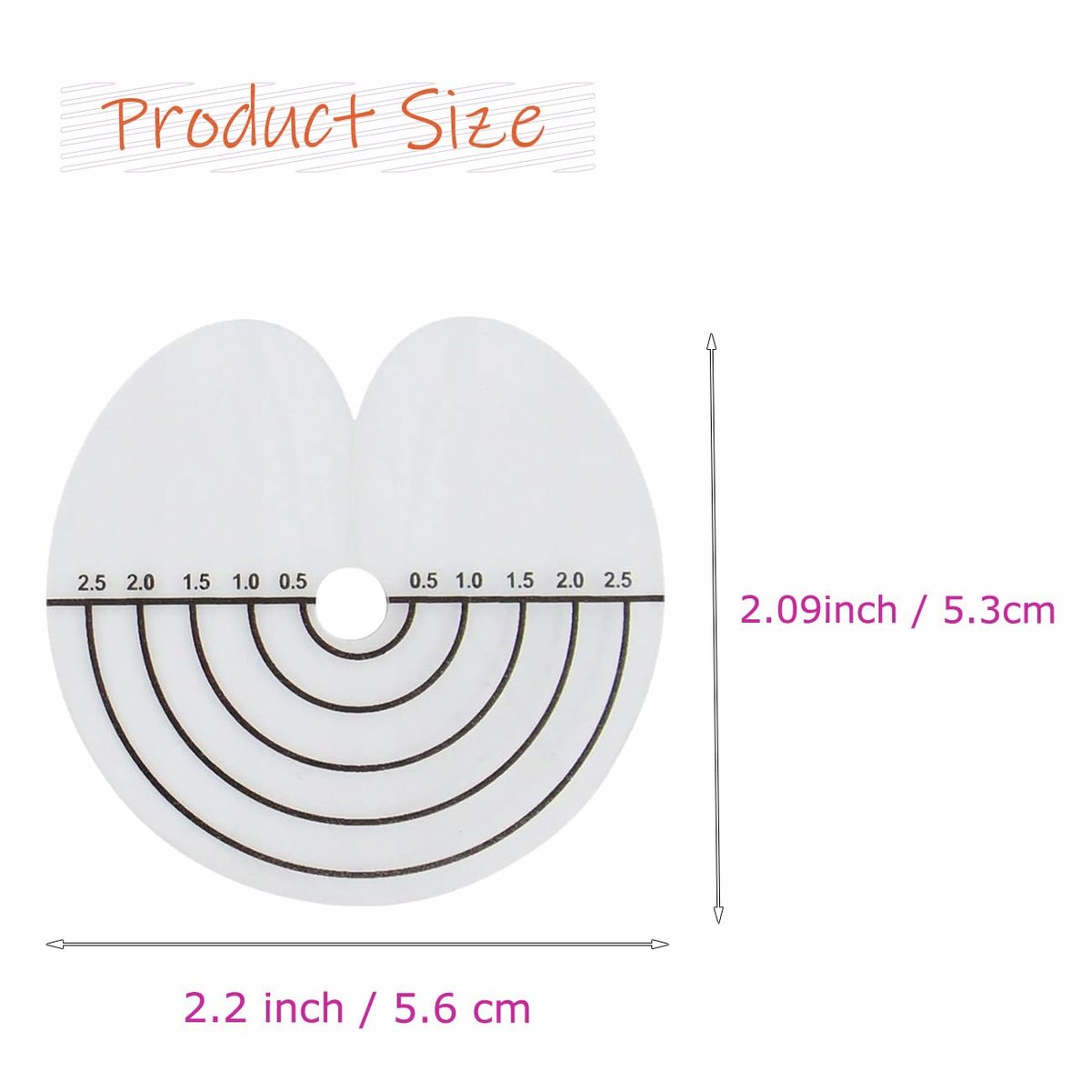 50 Pcs Heat Shield Guards for Hair Extensions with Scale - Clear PVC Fusion Keratin Glue Protector Templates, Single Hole Round Spacer Template - görsel 6