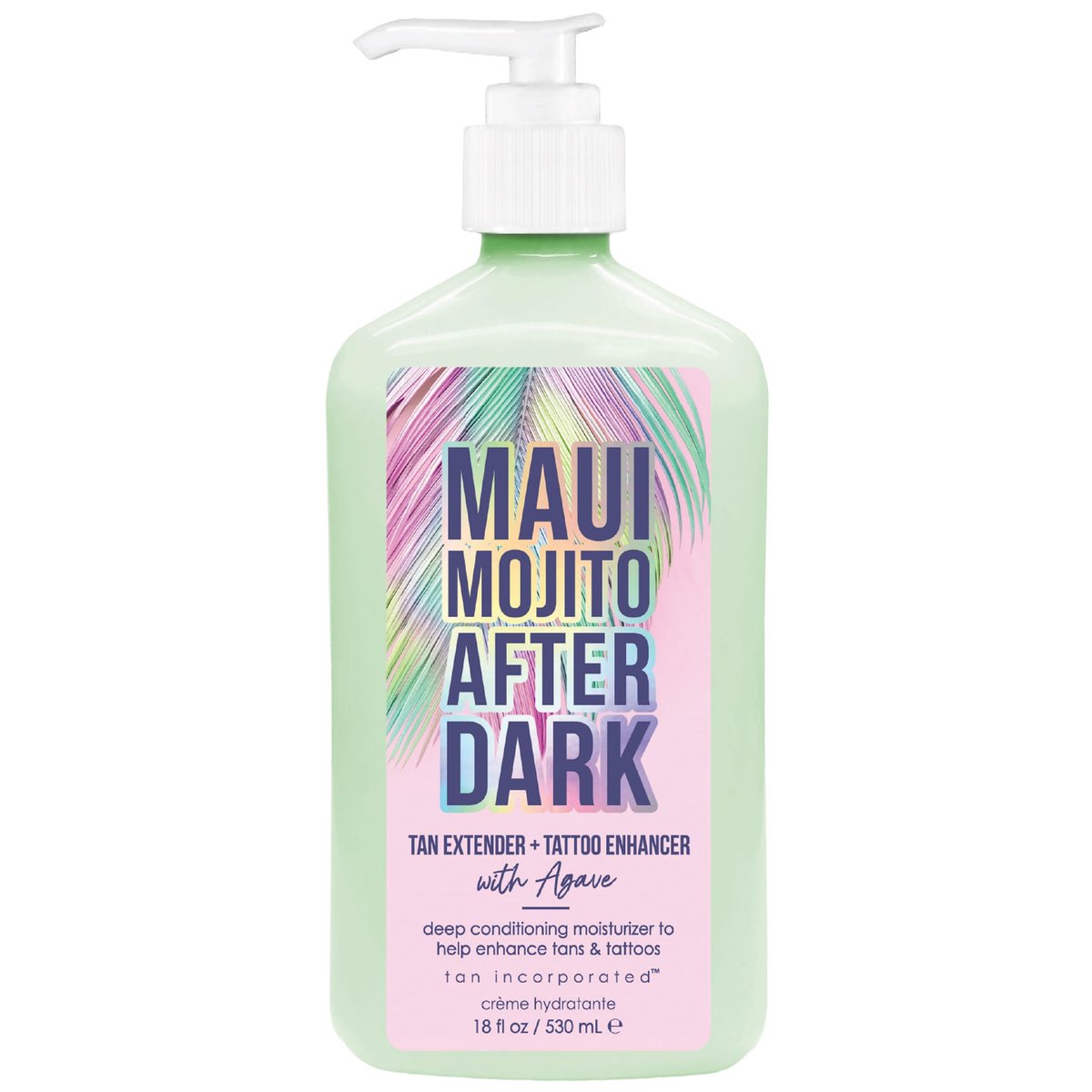 Brown Sugar Maui Mojito After Dark Tan Extender & Tattoo Enhancer, Agave Lime Shea Butter with Tigergrass & Ocean Botanicals, 18 Fl Oz - görsel 1