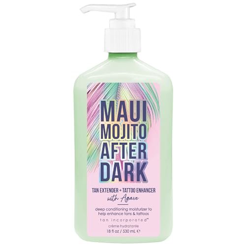 Brown Sugar Maui Mojito After Dark Tan Extender & Tattoo Enhancer, Agave Lime Shea Butter with Tigergrass & Ocean Botanicals, 18 Fl Oz - görsel 2