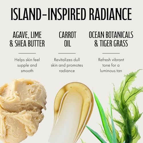 Brown Sugar Maui Mojito After Dark Tan Extender & Tattoo Enhancer, Agave Lime Shea Butter with Tigergrass & Ocean Botanicals, 18 Fl Oz - görsel 8
