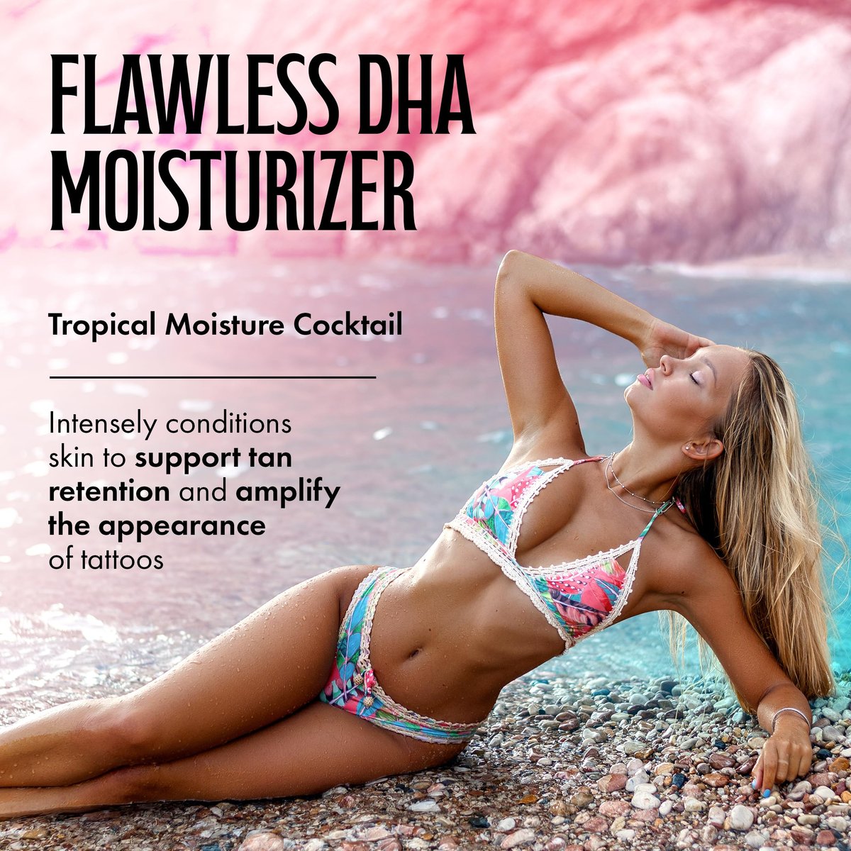 Brown Sugar Cabo Colada After Dark Gradual Tan Lotion & Tattoo Enhancer, Cloudberry with DHA Carrot Oil & Tigergrass, 18 Fl Oz - görsel 6
