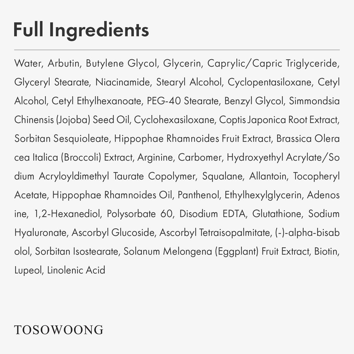TOSOWOONG VITA Clinic Vitamin Eye Cream – Korean Skincare with 5% Arbutin, 2% Niacinamide, Hyaluronic Acid & Glutathione for Fine Lines, Wrinkles & Puffiness (15ml / 0.5 fl. oz.) Avelisse