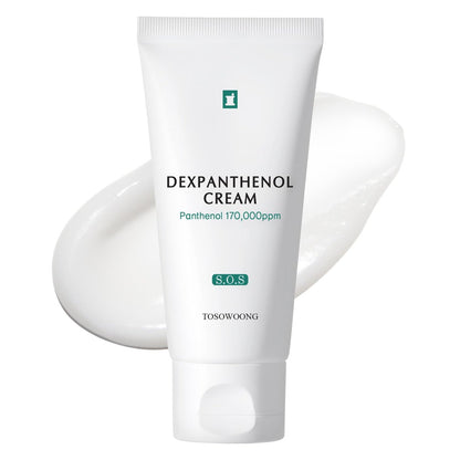TOSOWOONG Dexpanthenol Cream 170,000ppm B5 Panthenol – Korean Facial Moisturizer for Skin Barrier Repair, Soothing & Hydrating, 60ml