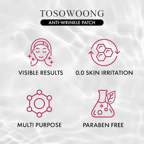 TOSOWOONG Anti-Wrinkle Patch with Hydrolyzed – Targeted Treatment: Specially designed shapes for forehead, – Image 12