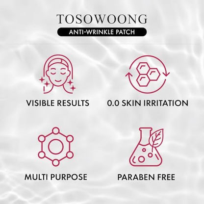 TOSOWOONG Anti-Wrinkle Patch with Hydrolyzed – Targeted Treatment: Specially designed shapes for forehead, – Image 12