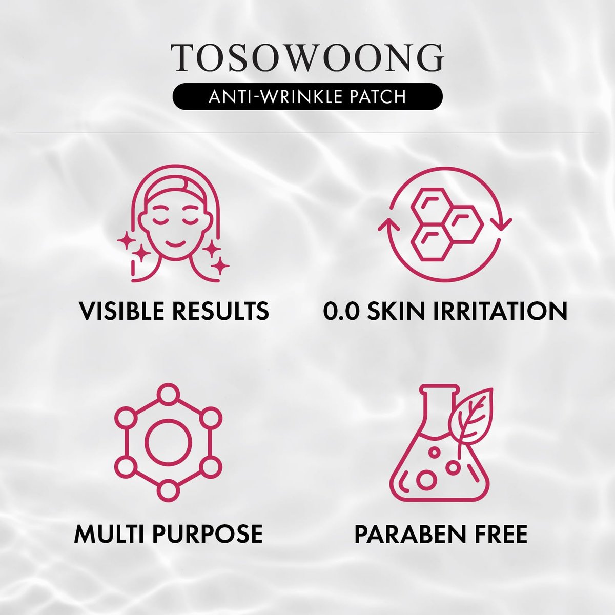 TOSOWOONG Anti-Wrinkle Patch with Hydrolyzed – Hydrolyzed Collagen Infusion: Delivers deep hydration and helps – Image 11