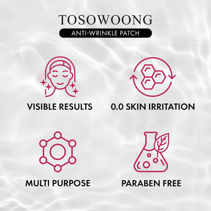 TOSOWOONG Anti-Wrinkle Patch with Hydrolyzed – Hydrolyzed Collagen Infusion: Delivers deep hydration and helps – Image 11