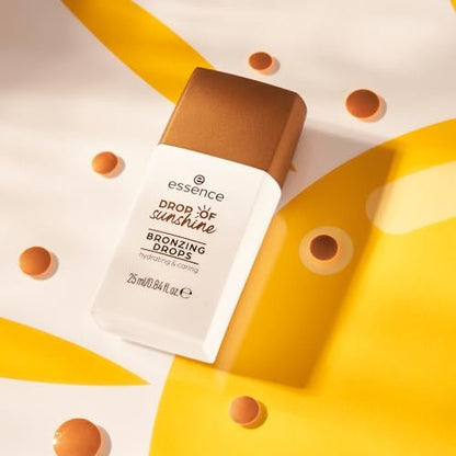 Essence Drop of Sunshine Bronzing Drops – Lightweight Buildable Hydrating Healthy Glow Multi-Use Vegan & Cruelty Free Bronzer