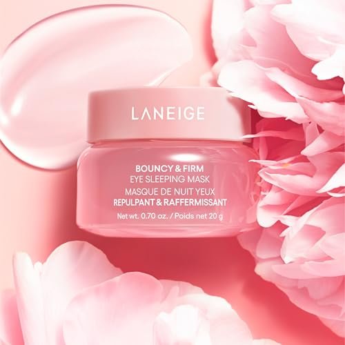 LANEIGE Bouncy & Firm Eye Sleeping Mask - Depuff and Firm with Peony & Collagen Complex, Ceramide, & 5D Hyaluronic Acid - görsel 4