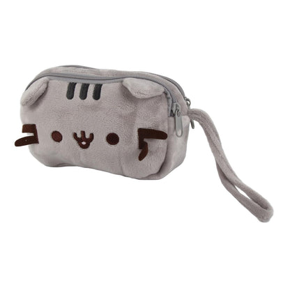 GLOGLOW Kitten Makeup Bag – Soft Canvas Storage Pouch with Handle, 7x5 Inch Portable Toiletry Organizer for Cosmetics, Pencils & Small Items, Travel Essential for Women & Teen Girls