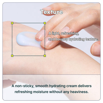 TIA'M Hyaluronic Moisture Revive Cream - Peptide & Ceramide Facial Moisturizer for Dry and Dehydrated Skin, 1.69 fl oz
