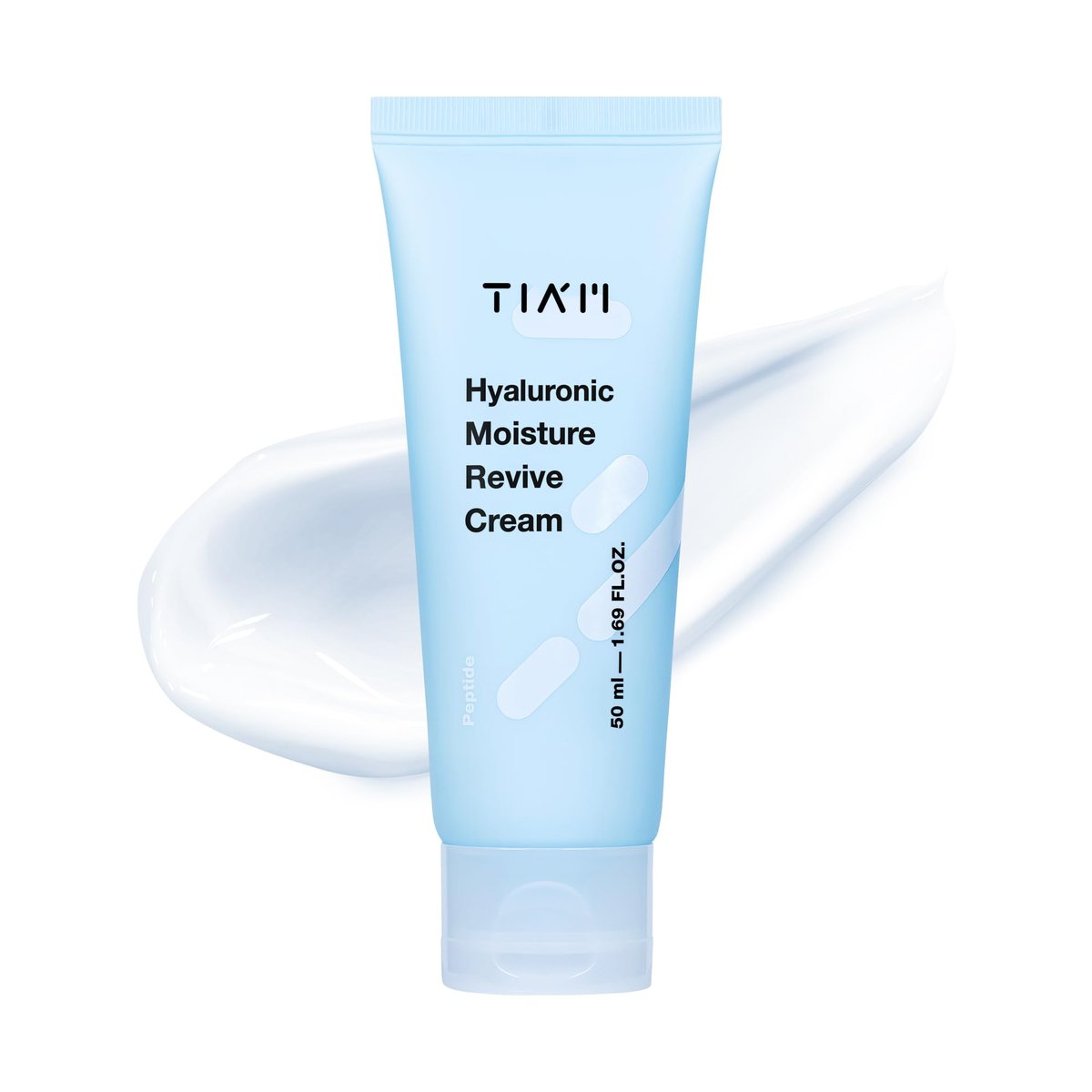 TIA'M Hyaluronic Moisture Revive Cream - Peptide & Ceramide Facial Moisturizer for Dry and Dehydrated Skin, 1.69 fl oz - görsel 1