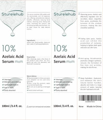 Azelaic Acid 10% Serum for Reducing Facial Redness & Acne – 3.4 fl. oz. (100ml)