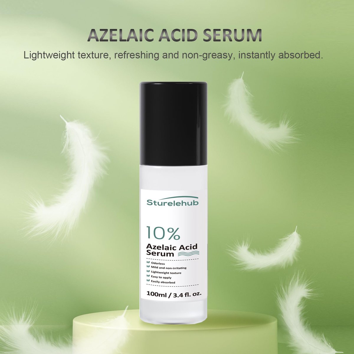 Azelaic Acid 10% Serum for Reducing Facial Redness & Acne – 3.4 fl. oz. (100ml) - görsel 7