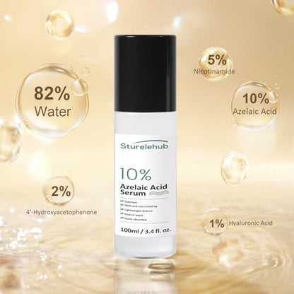 Azelaic Acid 10% Serum for Reducing Facial Redness & Acne – 3.4 fl. oz. (100ml)