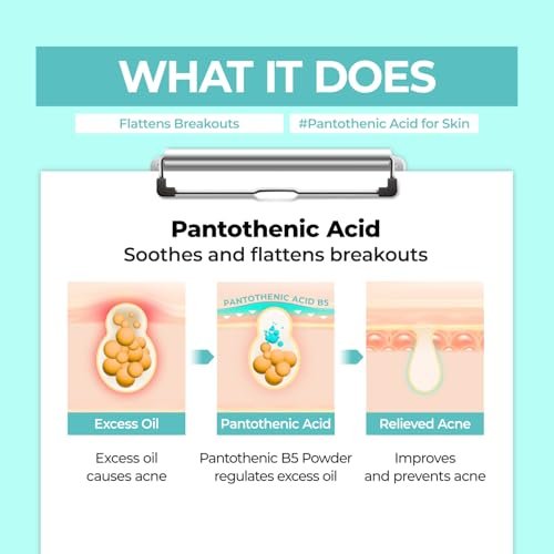 numbuzin No.1 Pantothenic B5 Active Drying Powder - Spot Treatment for Acne, Cystic Breakouts & Excess Oil Control, 0.24 oz - görsel 8