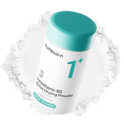 numbuzin No.1 Pantothenic B5 Active Drying Powder - Spot Treatment for Acne, Cystic Breakouts & Excess Oil Control, 0.24 oz