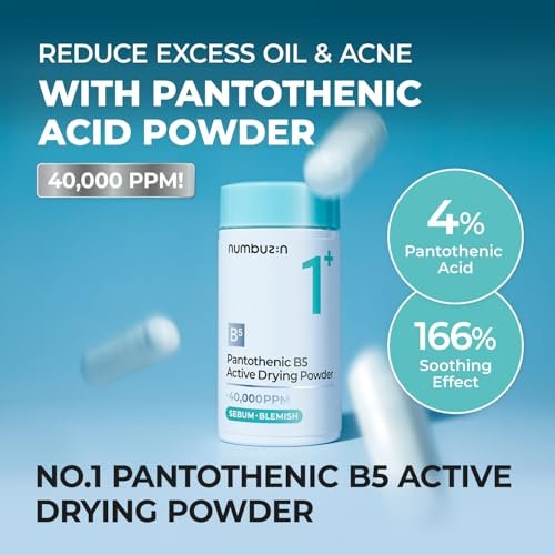 numbuzin No.1 Pantothenic B5 Active Drying Powder - Spot Treatment for Acne, Cystic Breakouts & Excess Oil Control, 0.24 oz - görsel 4