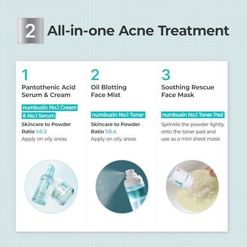 numbuzin No.1 Pantothenic B5 Active Drying Powder - Spot Treatment for Acne, Cystic Breakouts & Excess Oil Control, 0.24 oz - görsel 12