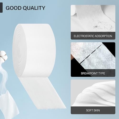 Neck Strips Professional Non-Woven Fabric Tape - 100 Count Electrostatic Adsorption Disposable Haircut Paper Neck Band for Barbers and Hairstylists Salon Accessories - görsel 6