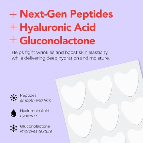 Morrow One Peptide-Infused Smoothing Wrinkle Patches - Overnight Anti-Aging Stickers for Fine Lines, Crow's Feet, Elevens, Smile Lines (66 Count) - görsel 8