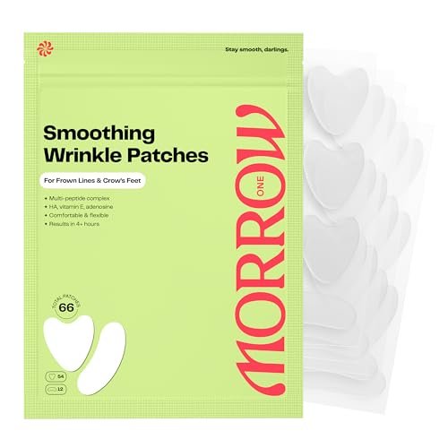 Morrow One Peptide-Infused Smoothing Wrinkle Patches - Overnight Anti-Aging Stickers for Fine Lines, Crow's Feet, Elevens, Smile Lines (66 Count) - görsel 2