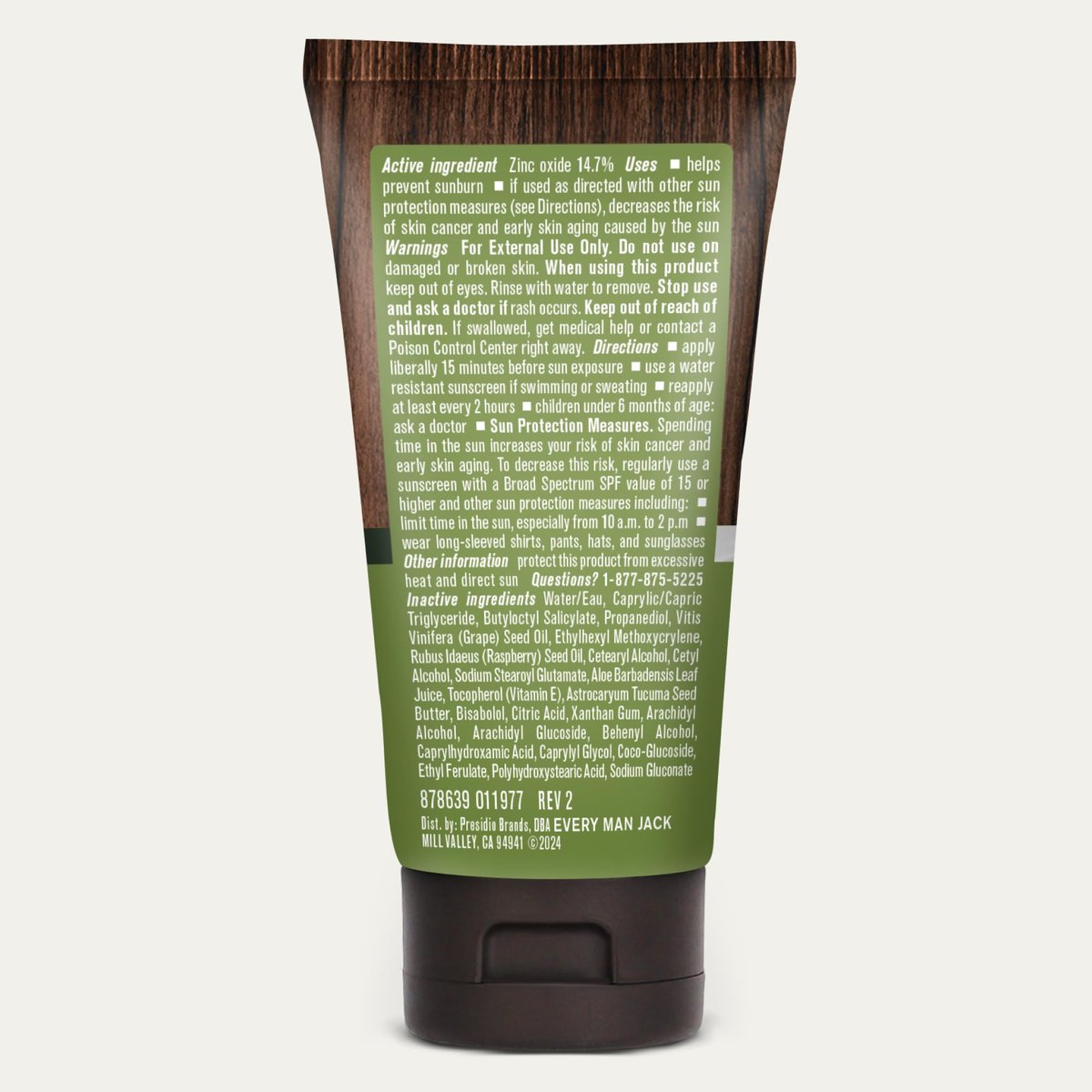 Every Man Jack Mineral Face Lotion SPF 30 Sunscreen with Zinc Oxide - Daily Moisturizer for Men, UVA/UVB Protection, 2 Fl Oz (2 Pack) Avelisse