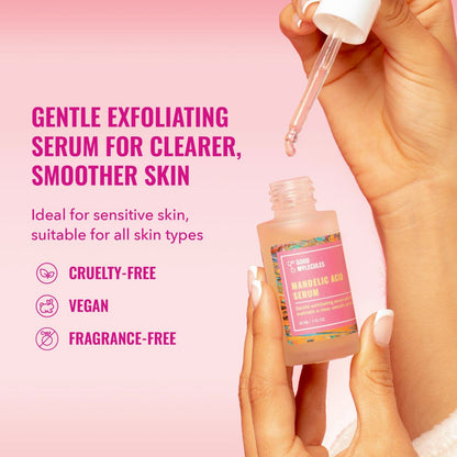 Good Molecules Mandelic Acid Serum - Gentle Face Exfoliator with Hyaluronic Acid for Brightening & Hydration