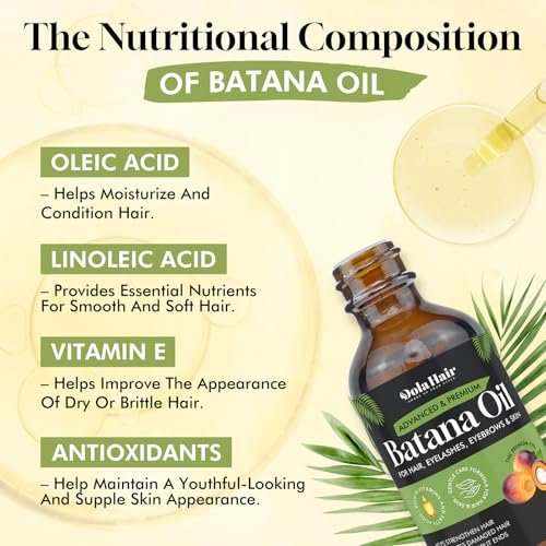 Dolahair Batana Oil for Hair Growth - 100% Natural Organic Pure Batana Hair Oil, Nourishes Damaged Hair, Natural Hair Growth Oil and Conditioner, 2.02 Fl Oz - görsel 3
