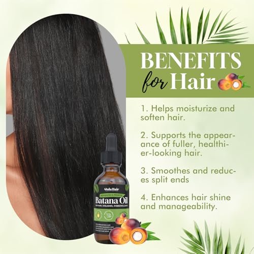 Dolahair Batana Oil for Hair Growth - 100% Natural Organic Pure Batana Hair Oil, Nourishes Damaged Hair, Natural Hair Growth Oil and Conditioner, 2.02 Fl Oz - görsel 7