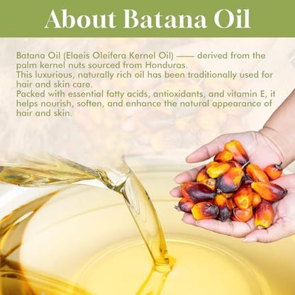 Dolahair Batana Oil for Hair Growth - 100% Natural Organic Pure Batana Hair Oil, Nourishes Damaged Hair, Natural Hair Growth Oil and Conditioner, 2.02 Fl Oz