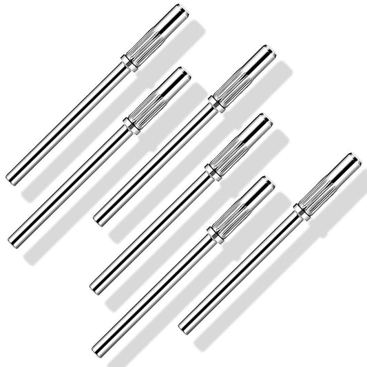 6-Piece Mandrel Bits for Small Sanding Bands – 3.1 mm Mini 3/32 Shank Nail Drill Bits for Electric Drill File Machine – Acrylic Nails Manicure Pedicure Tool